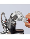 Knipex Клещи раздвижени, хромирани, червена ръкохватка 180мм,  - K8603180 - 3