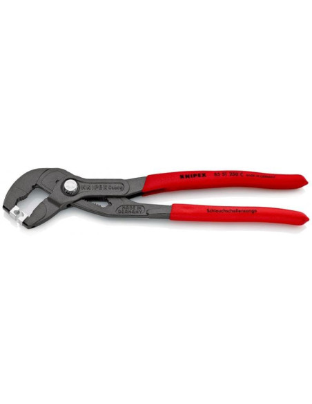 Knipex Клещи раздвижени за скоби, червена ръкохватка 250мм,  - 