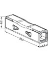 Wago Бърза връзка Inline 2х0,75-4 mm2 (100бр.) прозрачна за твърд проводник  - 2773-2401 - 5