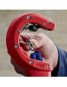 Knipex Инструмент за рязане на тръби DP50, Ø32-50мм, червена ръкохватка 202мм,  - K902301BK - 2