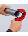 Knipex Инструмент за рязане на тръби DP50, Ø32-50мм, червена ръкохватка 202мм,  - K902301BK - 7