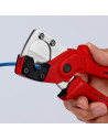 Knipex Ножици за рязане на тръби, хромирани, Ø4-20мм, червена ръкохватка 185мм,  - K9010185 - 2