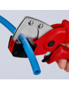 Knipex Ножици за рязане на тръби, хромирани, Ø4-20мм, червена ръкохватка 185мм,  - K9010185 - 3