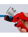 Knipex Ножици за рязане на тръби, хромирани, Ø4-20мм, червена ръкохватка 185мм,  - K9010185 - 5