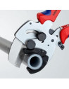 Knipex Ножици за рязане на тръби, поцинковани, Ø26-40мм, синьо-червена ръкохватка 210мм, с фиксатор,  - K902540 - 3