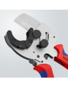 Knipex Ножици за рязане на тръби, поцинковани, Ø26-40мм, синьо-червена ръкохватка 210мм, с фиксатор,  - K902540 - 6