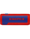 Knipex Инструмент за рязане на гофрирана тръба и заголване на жило TwistCut, Ø13-32мм/0.2-4мм2, синьо-червена ръкохватка 100мм,  - 4