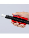 Knipex Инструмент за рязане на гофрирана тръба и заголване на жило TwistCut, Ø13-32мм/0.2-4мм2, синьо-червена ръкохватка 100мм,  - 6