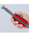Knipex Инструмент за рязане на гофрирана тръба и заголване на жило TwistCut, Ø13-32мм/0.2-4мм2, синьо-червена ръкохватка 100мм,  - 18