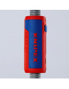 Knipex Инструмент за рязане на гофрирана тръба и заголване на жило TwistCut, Ø13-32мм/0.2-4мм2, синьо-червена ръкохватка 100мм,  - 21