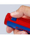 Knipex Инструмент за рязане на гофрирана тръба TwistCut, Ø13-32мм, синьо-червена ръкохватка 100мм,  - K902201SB - 5