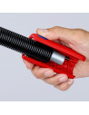 Knipex Инструмент за рязане на гофрирана тръба TwistCut, Ø13-32мм, синьо-червена ръкохватка 100мм,  - K902201SB - 9
