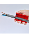 Knipex Инструмент за рязане на гофрирана тръба TwistCut, Ø13-32мм, синьо-червена ръкохватка 100мм,  - K902201SB - 11