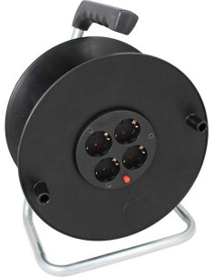 COMMEL Празна макара за кабел PVC 230mm монофазна 4x16A 250V 3500W IP20 - C0998 - Цена | LEDs4economy