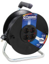 COMMEL Макара черна 40м IP20 H05VV-F 3G2.5mm2 термична защита 4 шуко - C0961 - Цена | LEDs4economy