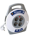COMMEL Макара в кутия бяла 10м IP20 H05VV-F 3G1mm2 термична защита 4 шуко - C0890 - Цена | LEDs4economy