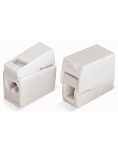 Wago Бърза връзка 2х0,5-2,5 mm2 (100бр.) бяла за захранване на осв.тяло - 224-112 - Цена | LEDs4economy