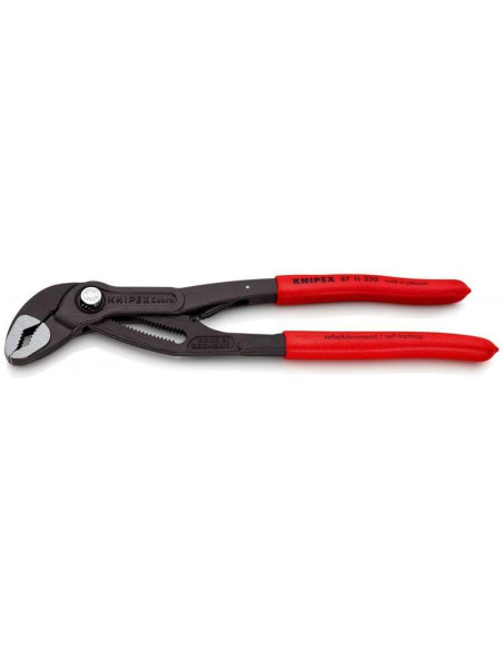 Knipex Клещи раздвижени Cobra …matic, червена ръкохватка 250мм, 