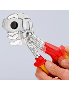 Knipex Клещи раздвижени Cobra, хромирани, VDE 1000V жълто-червена ръкохватка 250мм, - K8726250 - Цена | LEDs4economy 2