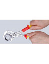 Knipex Клещи раздвижени Cobra, хромирани, VDE 1000V жълто-червена ръкохватка 250мм,  - K8726250 - 9