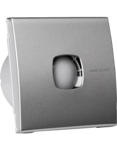 CATA Вентилатор SILENTIS10 ф100мм, цвят Инокс, 98м3/ч, 15W, 37dB комплект с клапа - C01070300 - Цена | LEDs4economy