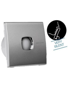 CATA Вентилатор SILENTIS10 LOW NOISE ф100мм, цвят Инокс, 90м3/ч,12W, 30dB комплект с клапа - C01072300 - Цена | LEDs4economy