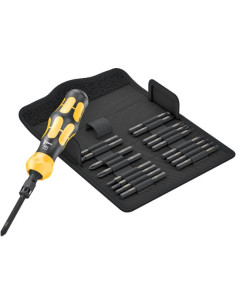 Wera Комплект отвертки, 1x ударна ръкохватка и 18х остриета, Kraftform Kompakt 900 Set - W018110 - Цена | LEDs4economy