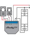 Shelly Микромодул Smart монофазен мерител 2х 120A Shelly EM - 262207S - 10