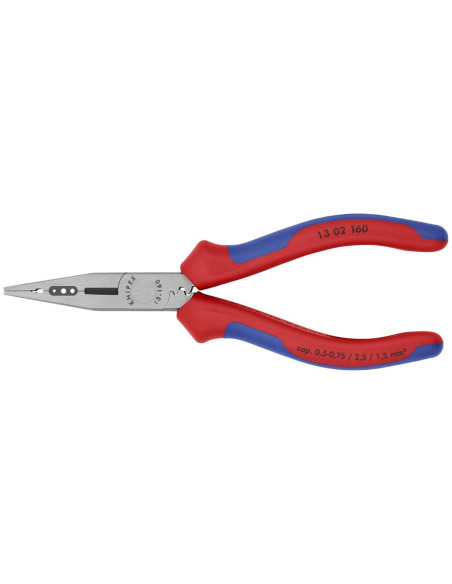 Knipex Клещи инсталаторски, синьо-червена ръкохватка 160мм,  - 