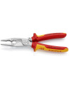Knipex Клещи инсталаторски, хромирани, VDE 1000V жълто-червена ръкохватка 200мм, с фиксатор,  - K1396200 - 5