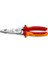 Knipex Клещи инсталаторски 5-в-1, хромирани, VDE 1000V жълто-червена ръкохватка 200мм,  - K1376200ME - 2