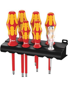 Wera Комплект отвертки, 4х шлиц, 2х PH и фазомер, 16x/7 Kraftform VDE 1000V - W006147 - Цена | LEDs4economy