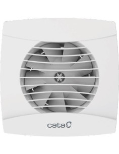 CATA Вентилатор UC-10 TIMER ф100мм, цвят Бял, 110м3/ч, 8W, 26dB с таймер, комплект с клапа - C01200100 - Цена | LEDs4economy