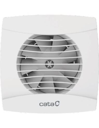 Вентилатор UC-10 TIMER ф100мм, цвят Бял, 110м3/ч, 8W, 26dB с таймер, комплект с клапа CATA
