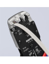 Knipex Инструмент за кримпване на RJ45, RJ11 и RJ10, заголване и рязане, синьо-червена ръкохватка 200мм, с пружина,  - K975112 - 3