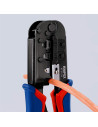 Knipex Инструмент за кримпване на RJ45 и RJ11, заголване и рязане, синьо-червена ръкохватка 190мм, с пружина,  - K975110 - 4