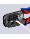 Knipex Инструмент за кримпване на RJ45 и RJ11, заголване и рязане, синьо-червена ръкохватка 190мм, с пружина,  - K975110 - 8