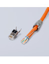 Knipex Инструмент за кримпване на RJ45, заголване и рязане, синьо-червена ръкохватка 190мм, с пружина,  - K975113 - 13