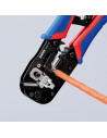 Knipex Инструмент за кримпване на RJ45, заголване и рязане, синьо-червена ръкохватка 190мм, с пружина,  - K975113 - 16