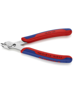 Knipex Клещи извити резачки Super-Knips, неръждаема стомана, синьо-червена ръкохватка 125мм, с отваряща пружина, - K7823125 - Це 2