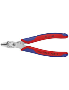 Knipex Клещи резачки Super-Knips, неръждаема стомана, синьо-червена ръкохватка 140мм, с отваряща пружина, - K7803140 - Цена | LE