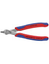 Knipex Клещи резачки Super-Knips, неръждаема стомана, синьо-червена ръкохватка 125мм, с отваряща пружина,  - K7803125 - 4