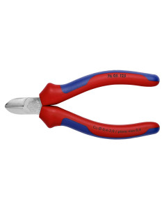 Knipex Клещи диагонални резачки, хромирани, синьо-червена ръкохватка 125мм, - K7605125 - Цена | LEDs4economy 2