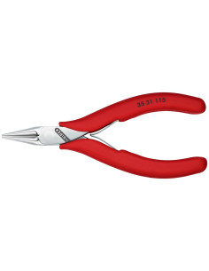 Knipex Клещи с тънък объл връх за електроника, червена ръкохватка 115мм, с отваряща пружина, - K3531115 - Цена | LEDs4economy 2