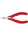Knipex Клещи с тънък объл връх за електроника, червена ръкохватка 115мм, с отваряща пружина,  - K3531115 - 2