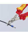 Knipex Клещи резачки Super-Knips, неръждаема стомана, VDE 1000V жълто-червена ръкохватка 125мм, с отваряща пружина,  - K7806125 - 2