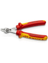 Knipex Клещи резачки Super-Knips, неръждаема стомана, VDE 1000V жълто-червена ръкохватка 125мм, с отваряща пружина,  - K7806125 - 4