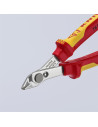 Knipex Клещи резачки Super-Knips, неръждаема стомана, VDE 1000V жълто-червена ръкохватка 125мм, с отваряща пружина,  - K7806125 - 11