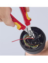 Knipex Клещи резачки Super-Knips, неръждаема стомана, VDE 1000V жълто-червена ръкохватка 125мм, с отваряща пружина,  - K7806125 - 12