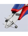 Knipex Клещи диагонални резачки, синьо-червена ръкохватка 115мм, с отваряща пружина,  - K7702115 - 7